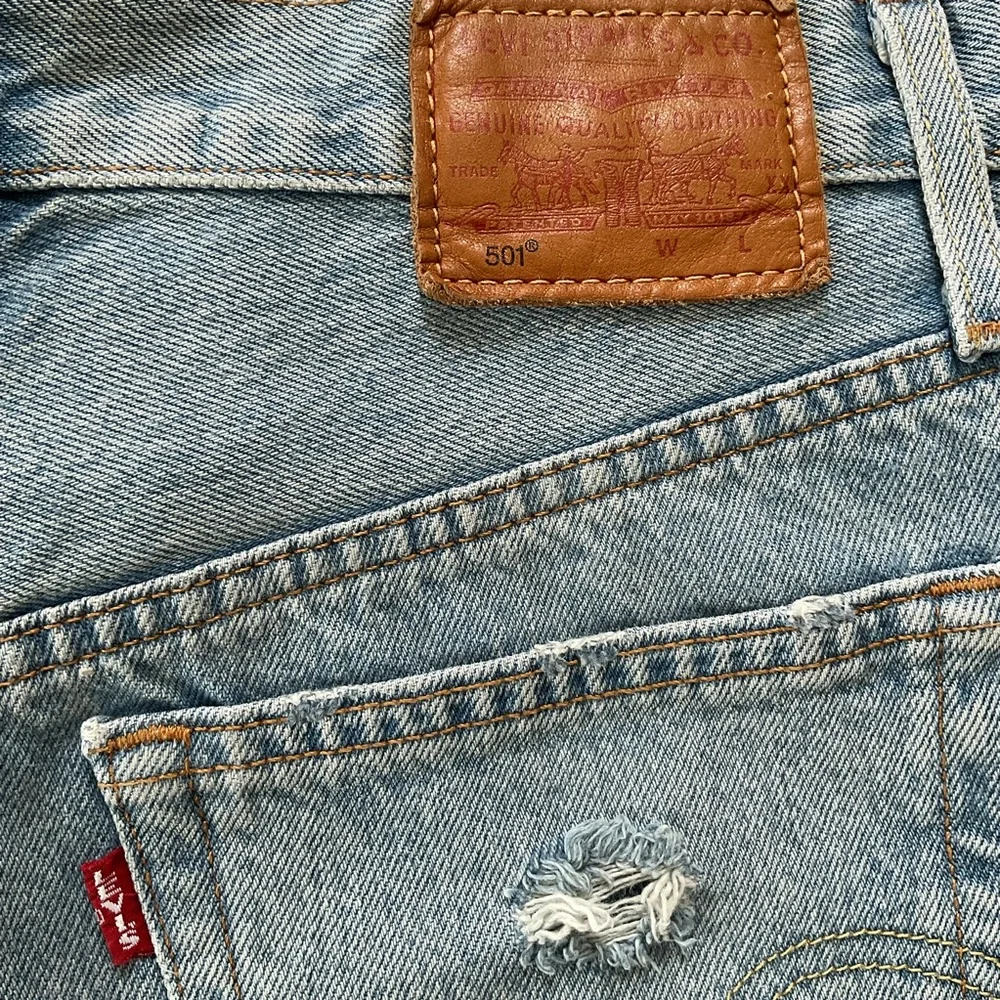 Levi’s 501 Distressed Denim Shorts